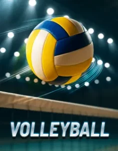 PHG80 volleyball match featuring athletes in an intense rally